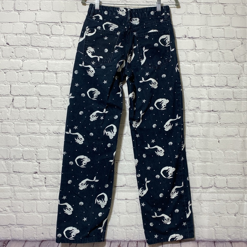 Zara pant denim with mermaid